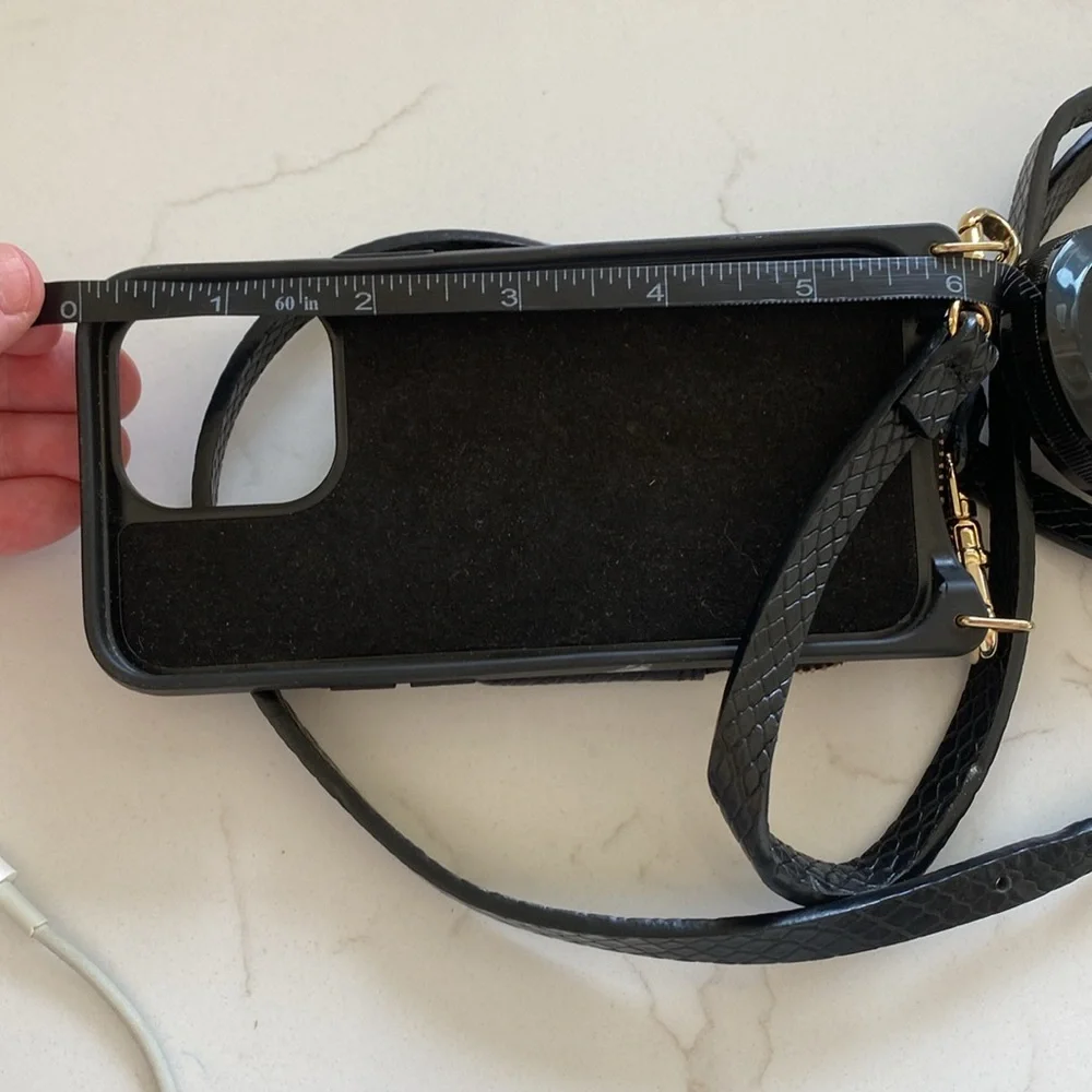 Bandolier Crossbody Phone Case with Gold Accents - Picture 6 of 8